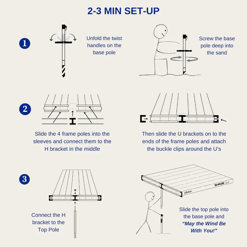 ShadeSock - Wind-Inflating, Silent Beach Shade Introducing, The Revolutionary ShadeSock!